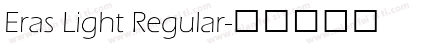 Eras Light Regular字体转换